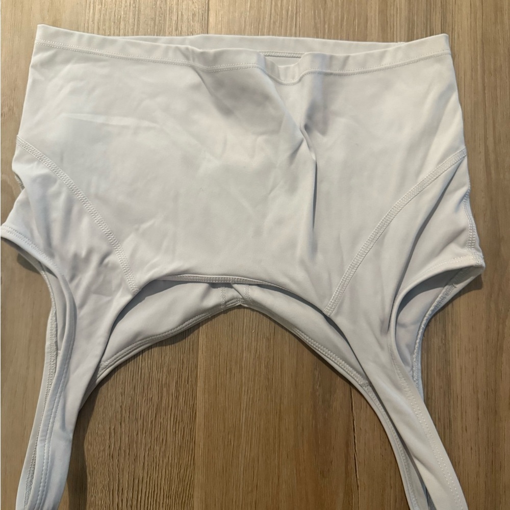 Garage White Athletic Tank Top
